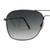 Green Gradient Gun Metal Square Sunglasses 21823