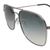 Green Gradient Gun Metal Square Sunglasses 21823