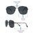 Black Square Sunglasses 21824P