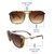 Brown Square Sunglasses 21828