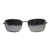 Grey Silver Rectangle Sunglasses 21834P