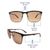 Brown Black Rectangle Sunglasses 21835
