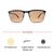 Brown Black Rectangle Sunglasses 21835