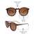 Brown Round Sunglasses 21838P
