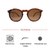 Brown Round Sunglasses 21838P