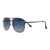 Grey Gradient Gun Metal Square Sunglasses 21846