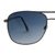 Grey Gradient Gun Metal Square Sunglasses 21846