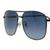 Grey Gradient Gun Metal Square Sunglasses 21846