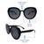 Black Round Sunglasses 41422P