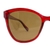 Brown Burgundy Cat Eye Sunglasses 41424P