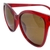 Brown Burgundy Cat Eye Sunglasses 41424P