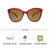 Brown Burgundy Cat Eye Sunglasses 41424P