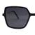 Grey Black Square Sunglasses 41430P