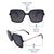 Grey Black Square Sunglasses 41430P