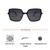 Grey Black Square Sunglasses 41430P