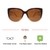 Brown Cat Eye Sunglasses 41447P