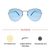 Blue Gun Metal Cat Eye Sunglasses 41451