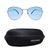 Blue Gun Metal Cat Eye Sunglasses 41451