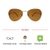 Brown Gold Cat Eye Sunglasses 41451