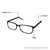 Full Rim Rectangle Black Medium 49161AF Eyeglasses