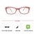 Full Rim Rectangle Red Medium 49162AF Eyeglasses