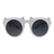 Pink Silver Round Sunglasses 51200