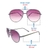 Purple Gradient Grey Aviator Sunglasses 51203
