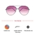Purple Gradient Grey Aviator Sunglasses 51203
