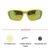 Grey Yellow Rectangle Sunglasses 51205