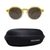 Grey Yellow Round Sunglasses 51209