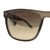 Gold Revo Brown Rectangle Sunglasses 72100