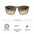 Gold Revo Brown Rectangle Sunglasses 72100