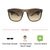 Gold Revo Brown Rectangle Sunglasses 72100