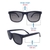 Grey Navy Rectangle Sunglasses 72101