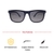 Grey Navy Rectangle Sunglasses 72101