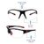 Demo Black Rectangle Sunglasses 81200