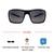Grey Black Rectangle Sunglasses 81202