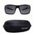 Grey Black Rectangle Sunglasses 81202