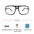 Demo Black Rectangle Sunglasses 81203