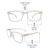 Vision Express(+1.00) Clear Crystal Rectangle Ready Reader IB8071