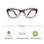 Vision Express(+1.00) Wine Cat Eye Ready Reader IB8126