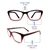 Vision Express(+1.00) Wine Cat Eye Ready Reader IB8126