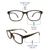 Vision Express(+1.00) Brown Rectangle Ready Reader IB8175
