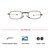 Vision Express(+1.00) Black Rectangle Ready Reader RR8030