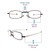 Vision Express(+1.00) Black Rectangle Ready Reader RR8030