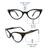 Vision Express(+1.00) Black Cat Eye Ready Reader RRBW04