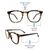 Vision Express(+1.00) Brown Rectangle Ready Reader RRBW09