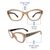 Vision Express(+1.00) Pink Cat Eye Ready Reader RRBW12