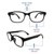 Vision Express(+1.00) Black Oval Ready Reader RRBW19