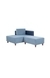 neudot Hailey Fabric Chaise Lounger RHS in Mirage Blue Colour